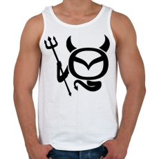 PRINTFASHION Mazda Devil - Férfi atléta - Fehér