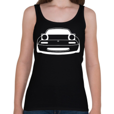 PRINTFASHION Mazda mx5 Fehér - Női atléta - Fekete