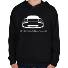 PRINTFASHION Mazda mx5 - Gyerek kapucnis pulóver - Fekete