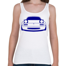 PRINTFASHION Mazda mx5 Kék - Női atléta - Fehér