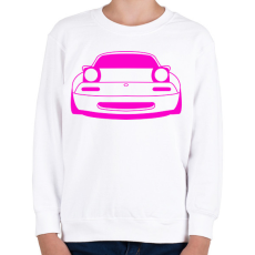 PRINTFASHION Mazda mx5 Pink - Gyerek pulóver - Fehér