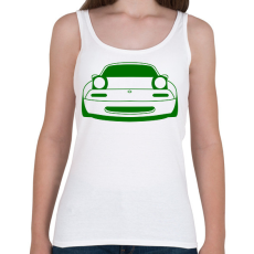 PRINTFASHION Mazda mx-5 Zöld - Női atléta - Fehér