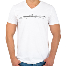 PRINTFASHION Mazda NB Szürke - Férfi V-nyakú póló - Fehér férfi póló