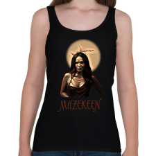 PRINTFASHION MAZEKEEN - Női atléta - Fekete női trikó