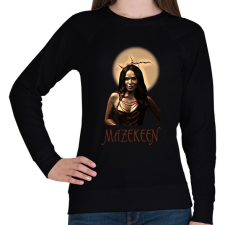 PRINTFASHION MAZEKEEN - Női pulóver - Fekete női pulóver, kardigán