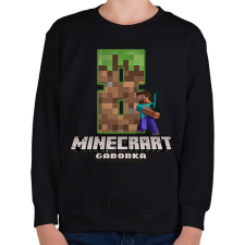 PRINTFASHION MC - Egyedi Név és Évszám - Gyerek pulóver - Fekete gyerek pulóver, kardigán