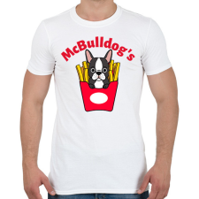 PRINTFASHION mcbulldog - Férfi póló - Fehér férfi póló