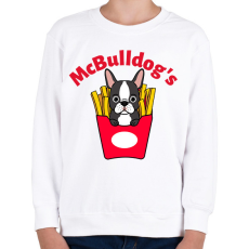 PRINTFASHION mcbulldog - Gyerek pulóver - Fehér