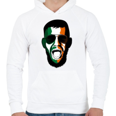 PRINTFASHION McGregor - Férfi kapucnis pulóver - Fehér