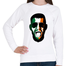 PRINTFASHION McGregor - Női pulóver - Fehér női pulóver, kardigán