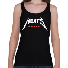 PRINTFASHION Meats - Női atléta - Fekete női trikó