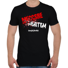 PRINTFASHION Meccsre mentem majd jövök - Férfi póló - Fekete férfi póló