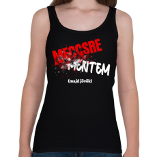 PRINTFASHION Meccsre mentem majd jövök - Női atléta - Fekete