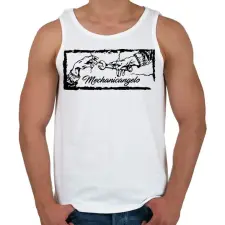 PRINTFASHION Mechanicangelo - Férfi atléta - Fehér atléta, trikó