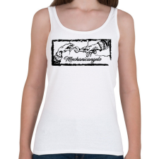 PRINTFASHION Mechanicangelo - Női atléta - Fehér női trikó