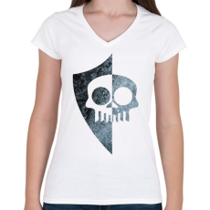 PRINTFASHION MediEvil - Női V-nyakú póló - Fehér