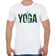PRINTFASHION Meditációs jóga - Férfi póló - Fehér férfi póló