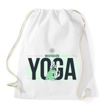 PRINTFASHION Meditációs jóga - Sportzsák, Tornazsák - Fehér tornazsák