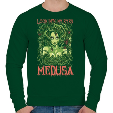 PRINTFASHION Medusa - Férfi pulóver - Sötétzöld