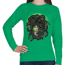 PRINTFASHION Medúza - Női pulóver - Zöld női pulóver, kardigán