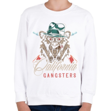 PRINTFASHION Medve 04 - California Gangsters - Gyerek pulóver - Fehér gyerek pulóver, kardigán