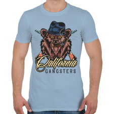 PRINTFASHION Medve 06 - California Gangsters - Férfi póló - Világoskék férfi póló