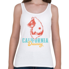 PRINTFASHION Medve - California Dreaming - Női atléta - Fehér