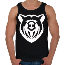 PRINTFASHION Medve  - Férfi atléta - Fekete