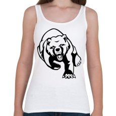 PRINTFASHION Medve  - Női atléta - Fehér