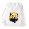 PRINTFASHION Medve - Sportzsák, Tornazsák - Fehér
