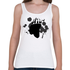 PRINTFASHION medve talp - Női atléta - Fehér