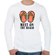 PRINTFASHION meet - Férfi hosszú ujjú póló - Fehér