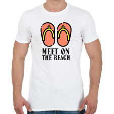 PRINTFASHION meet - Férfi póló - Fehér férfi póló