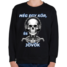 PRINTFASHION Még egy kör... - Gyerek pulóver - Fekete gyerek pulóver, kardigán