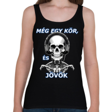 PRINTFASHION Még egy kör... - Női atléta - Fekete