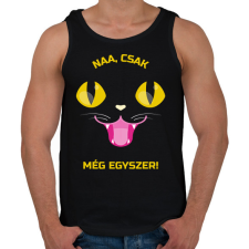 PRINTFASHION Még egyszer - Férfi atléta - Fekete atléta, trikó