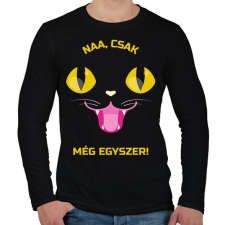 PRINTFASHION Még egyszer - Férfi hosszú ujjú póló - Fekete férfi póló