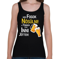 PRINTFASHION Meg fogok nősülni - Női atléta - Fekete női trikó