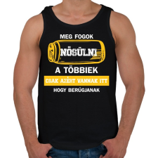 PRINTFASHION Meg fogok nősülni - Sörösdoboz - Fehér - Férfi atléta - Fekete atléta, trikó