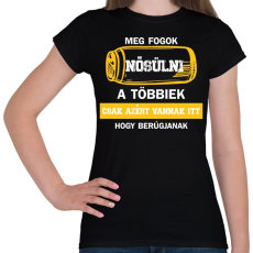 PRINTFASHION Meg fogok nősülni - Sörösdoboz - Fehér - Női póló - Fekete