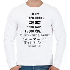 PRINTFASHION Még mindig együtt - Férfi pulóver - Fehér férfi pulóver, kardigán