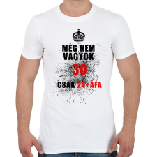 PRINTFASHION MÉG NEM VAGYOK 30 - Férfi póló - Fehér férfi póló