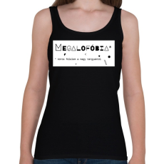 PRINTFASHION Megalofóbia - Női atléta - Fekete