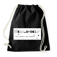 PRINTFASHION Megalofóbia - Sportzsák, Tornazsák - Fekete tornazsák