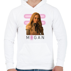 PRINTFASHION Megan baba - Férfi kapucnis pulóver - Fehér