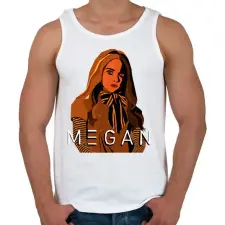 PRINTFASHION megan doll - Férfi atléta - Fehér atléta, trikó