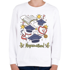 PRINTFASHION Megcsináltam - Gyerek pulóver - Fehér