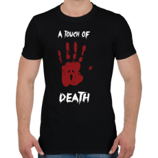 PRINTFASHION Megérint a halál - Férfi póló - Fekete