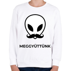 PRINTFASHION MEGGYÜTTÜNK 2 - Gyerek pulóver - Fehér