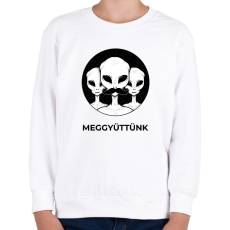 PRINTFASHION MEGGYÜTTÜNK - Gyerek pulóver - Fehér